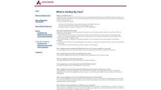 What is Verified By Visa - Axis Bank