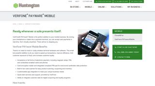 VeriFone PAYware Mobile | Huntington Merchant Services, powered ...