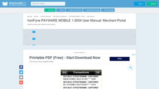 Merchant Portal - Verifone PAYWARE MOBILE 1.0004 User Manual ...