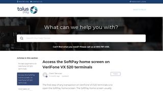 Access the SoftPay home screen on VeriFone VX 520 terminals ...