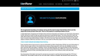 Drivers services - Verifone Taxi Solutions