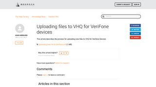 Uploading files to VHQ for VeriFone devices – The Help Factory