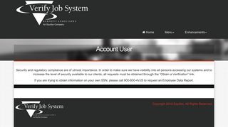 Account Login - Verify Job System