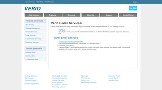 Verio E-Mail Services