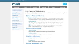 Web Hosting by Verio - Web Site Management