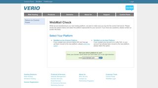 WebMail - Verio