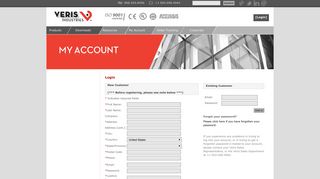 My Account - Veris Industries