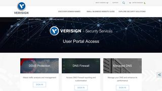 Access Verisign Security Services User Portals - Verisign