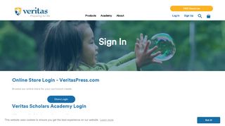 Veritas Press | Sign In