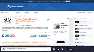 Veritas Radio Network - CRUSADE Channel Listen Live - United ...