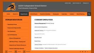 Human Resources / Current Employees - Aledo ISD