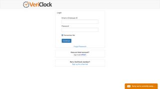 VeriClock Inc. Login