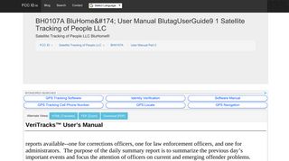 BH0107A BluHome® User Manual BlutagUserGuide9 1 Satellite ...