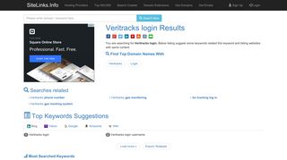 Veritracks login Results For Websites Listing - SiteLinks.Info