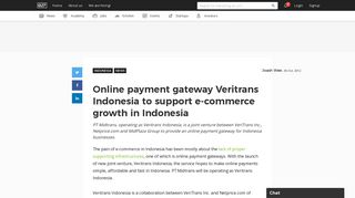 Online payment gateway Veritrans Indonesia to support e-commerce ...