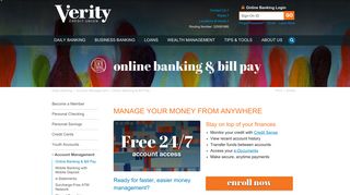 Online Banking & Bill Pay | Verity Credit Union | Seattle, WA - Auburn ...