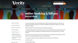 Online Banking & Bill Pay Demo | Verity Credit Union | Seattle, WA ...