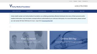Online Bill Pay - Verity Medical Foundation