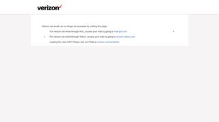 Webmail Interstitial Page - Verizon