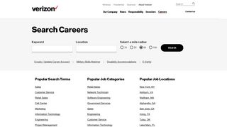 Search Careers | About Verizon