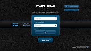 Delphi Connect - Login