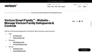 Verizon Smart Family - Website - Manage Verizon Family ...