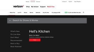 Watch TV & Movies Online Free with your Verizon Fios® Account