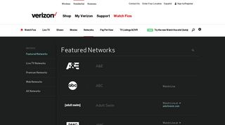 Watch TV Networks Online Free with your Verizon Fios® Account