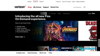 Watch Movies and TV Shows with Fios on Demand - Verizon