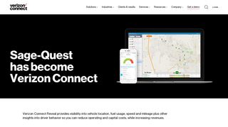 Sage-Quest GPS Fleet Management Software | Verizon Connect