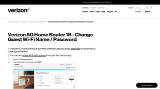 Verizon 5G Home Router 1B - Change Guest Wi-Fi Name / Password ...