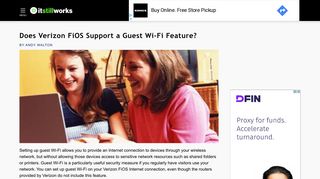 Does Verizon FiOS Support a Guest Wi-Fi Feature? | It Still Works