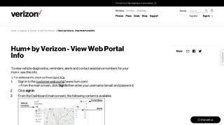 Hum+ by Verizon - View Web Portal Info | Verizon Wireless
