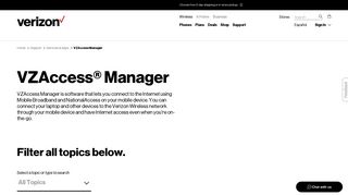 VZAccess Manager | Verizon Wireless