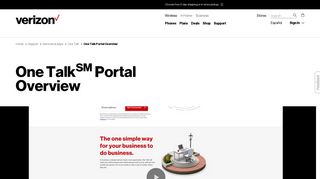 One Talk Portal Overview | Verizon Wireless