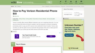 3 Ways to Pay Verizon Residential Phone Bill - wikiHow