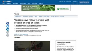 Verizon employee stock award: CEO Lowell McAdam interview