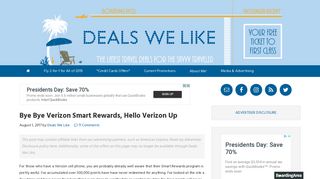 Bye Bye Verizon Smart Rewards, Hello Verizon Up - Deals We Like