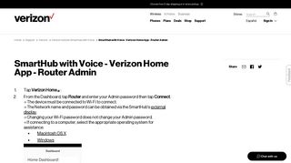 SmartHub with Voice - Verizon Home App - Router Admin | Verizon ...