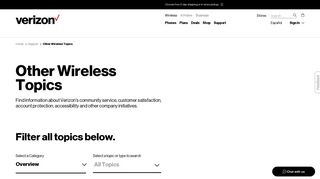 Other Wireless Topics | Verizon Wireless