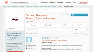 Verizon Universal Identity Service Reviews 2018 | G2 Crowd