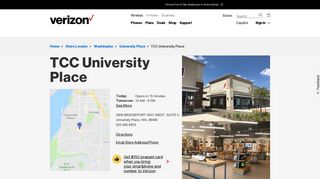 Verizon Wireless at The Cellular Connection University Place WA