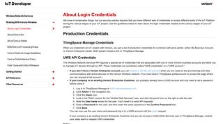 About Login Credentials - Wireless Network Services - Verizon