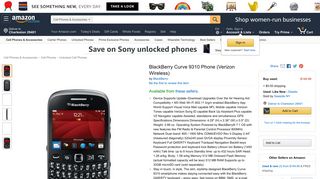Amazon.com: BlackBerry Curve 9310 Phone (Verizon Wireless): Cell ...