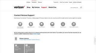 Contact Verizon Customer Service, Verizon Support |Verizon