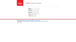 Verizon Enterprise Solutions - Login