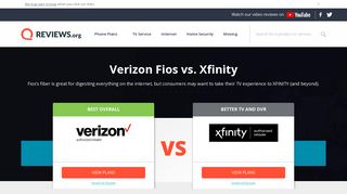 Xfinity vs. Verizon Fios - Reviews.org