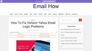 4 Steps To Fix Verizon Yahoo Email Login Problem - Check Now