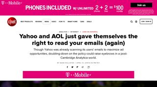 Yahoo and AOL just gave themselves the right to read your emails ...