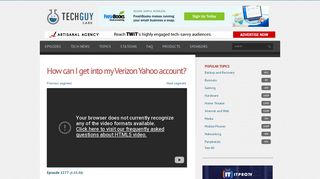 How can I get into my Verizon Yahoo account? | The Tech Guy